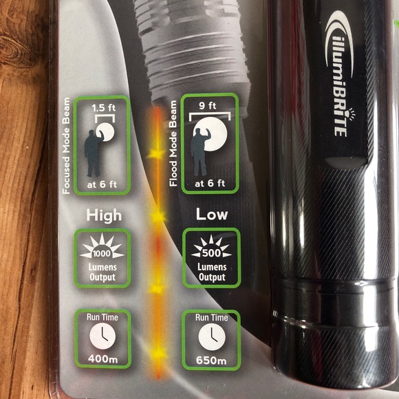 NEW IllumiBrite Aluminum LED Flashlight 1000 Lumen - Picture 4 of 13